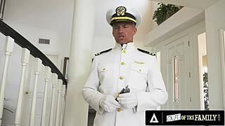 Maya Bijou's Interracial Ride on Military Cock