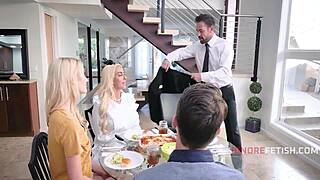 blonde sluts dive into freeuse orgy fetish frenzy