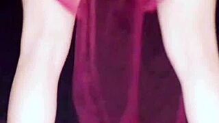 bonneyuwu's sexy leia star wars cosplay dance tease