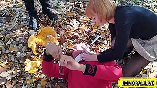 Humiliated redhead cum slave gangbanged hard by old men in vengeful creampie orgy