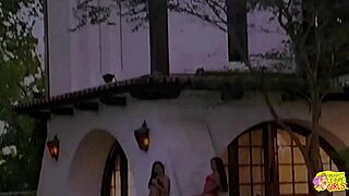 Redhead Brunette Kinky Lesbians Stuff Big Toy in Tight Pussies Outdoors!