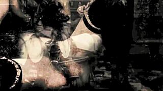 Granny's vintage blowjob and hairy fuck look hot