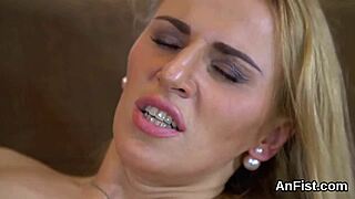 horny lesbian fuck dolls stretch rim fist gaping ass holes wide