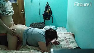 heart pounding as we fuck the chubby beauty tangled passionately on the bed