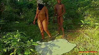 Bbw ex girlfriend GETS NAUGHTY outdoor FUCKED doggystyle in bush till cumshot