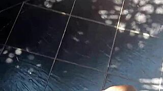 guy casually strokes his throbbing cock outdoors feeling the breeze on his balls