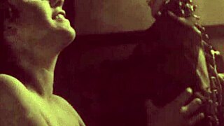 Granny's vintage blowjob and hairy fuck look hot