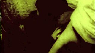 Granny's vintage blowjob and hairy fuck look hot