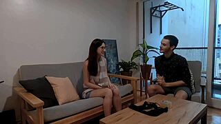 Cute amateur babysitter loses bet tied up in bedroom fucked hard by roommate screaming loud