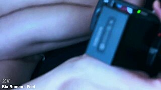 permission granted to warm up her bound feet teasingly