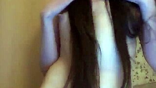 Cute Brunette TikTok Dance Small Tits Pussy Thong