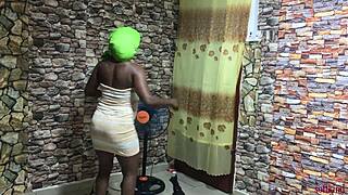 neighbor, finally fuck me after grabbing those clothes outside