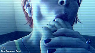 permission granted to warm up her bound feet teasingly