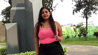 Chubby Peruvian BBW prostitute Cassandra tattoos cum in mouth for street fame