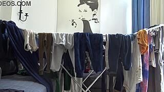 caught 19 year old masturbating on dirty panties pov