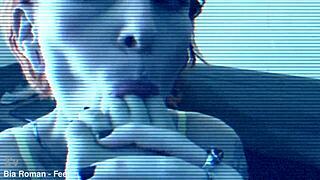 permission granted to warm up her bound feet teasingly