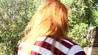 i beg neighbor's monster cock to plow my redhead coed pussy