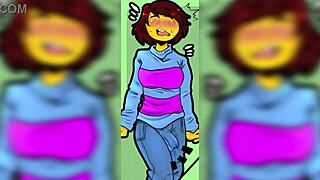 undertale frisk dives into steamy futa porn compilation