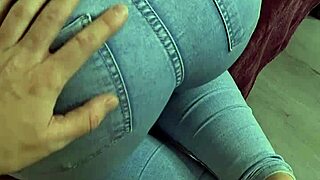 Wife's Tight Jeans Ripped for Doggystyle Pounding Cumshot on Ass!