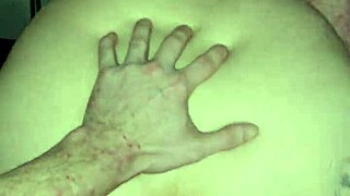 Daddy pounds Amber's dripping wet pussy hard from behind in intense homemade fuck