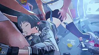 Jane Doe Bends Over For Relentless Gangbang Pounding In Every Hole