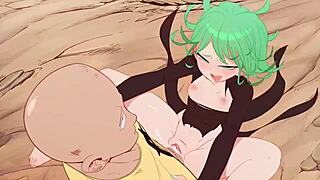 petite big ass tatsumaki spreads cheeks for deep anal pounding and creampie finish