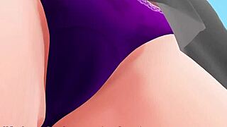 Giantess mmd anime babe rampages with lustful insertions stretching everything in wild hentai fetish frenzy