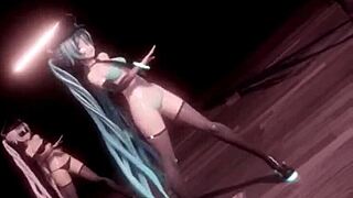 mysterious hentai mmd compilation features big tits and creampie action