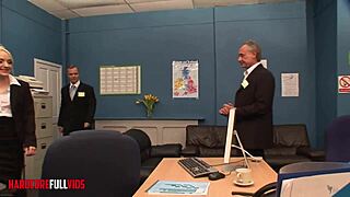 Women Kneel Gobble Cocks for Job in Heels Pantyhose