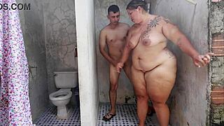 unexpected pounding leaves creamy tits on horny neighbor