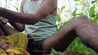 bbw indian bhabhi fingered slapped and fucked hard in field photoshoot party