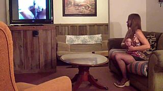 Housewife drifts into sweet dreams hinting at hidden daytime cravings