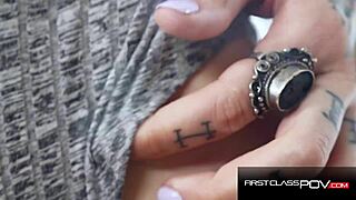 STUNNING ROCKY EMERSON Gets Her Mouth Fucked Hard!