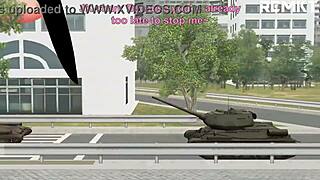 Giantess mmd anime babe rampages with lustful insertions stretching everything in wild hentai fetish frenzy