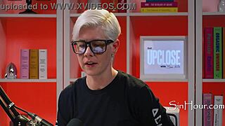 Cute Curly Brunette Nerd Leana Lovings in Casting Interview