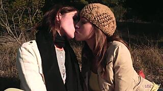 Lesbian Couple Outdoor Strapon Heat