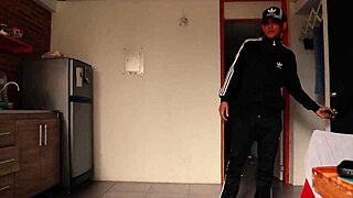 Colombian puta dominates skinny guy with rough bareback sex after knife threat