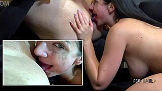 lady gang rims huge cock deep