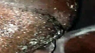 bareback pounding juicy latina milf pussy and gaping asshole doggystyle cumshot