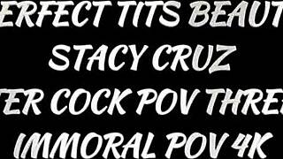 Curvy Stacy Cruz Chokes on Matt's Massive Cock Riding to Screaming Orgasm