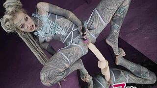 hey naughty anuskatzz in lingerie toys her tight ass till she squirts hard