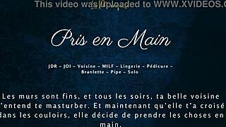 Bold French milf neighbor grabs intense control