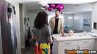 threesome massage erupts into intense group pounding