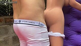 professor pounds my ass with realistic fuck doll toy