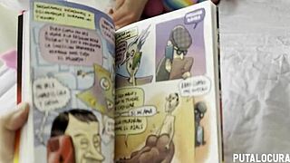 Torbe gifts book to tattooed redhead silvia onfire who thanks him with wild bedroom sex