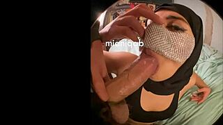 SUBMISSIVE ARAB WIFE MIA NIQAB SUCKS DEEP IN BLOWJOB COMP!