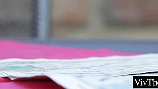 😍 cute lesbian babe fondles sucks busty natural tits then eats hot pussy