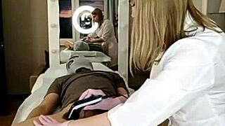 Russian beauty, dare you watch her shave smooth before monster cock rams her horny milf depths?!