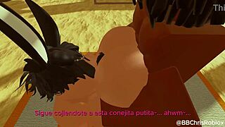 Black Bull Doggystyles Femboy Bunny Bent Over Hard