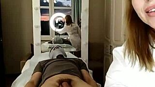 Russian beauty, dare you watch her shave smooth before monster cock rams her horny milf depths?!